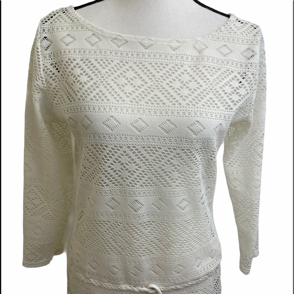 Anne Cole signature swimwear cover up. Cream SZ Sm - Picture 1 of 7